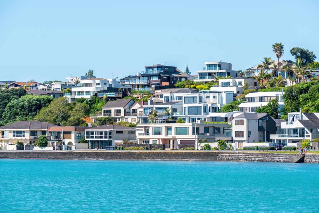 Waterfront houses at Bucklands Beach The Parade